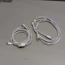 Car Carplay Cable for iPhone 17 16 15, 2-Pack 3.3FT 60W USB C to USB C Cable And 2-Pack 3.3FT USB A to USB C Cable for iPhone 17 16 15for Galaxy S25, for iPad Pro/Air, for MacBook Pro/Air and More (White)