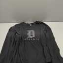 Men's Loose Long Sleeve Crew Neck T-Shirt with Sparkling Rhinestones, L