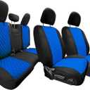 FH Group Custom Fit Car Seat Covers for Jeep Wrangler JL 4DR 2018-2024 Ultraflex Neoprene Water Resistant Automotive Seat Covers - Full Set Blue