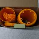 Wasp Traps Outdoor Hanging, Wasps Repellent for Indoor/Outdoor, Carpenter Bee Trap for Outside, Yellow Jacket Trap, Bee Killer, Fake Wasp Nest&Paper Wasps-2 Pack 4 Sticky Boards(Orange)