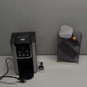 Hot & Iced Coffee Maker with Bold Setting, Single Serve Coffee Maker for K Cup and Grounds, 6-14 Oz Brew Sizes, 50 Oz Removable Water Tank, One Cup Coffee Machine with Reusable Filter, Black