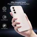 for Samsung Galaxy S22 Case Matte Clear, 6.1 Inches Frosted Slim Fit Heavy Duty Protection Wireless Charging Skin-Feel Lightweight Shockproof Anti-Slip Protective Phone Cover