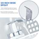 Chrome Bathroom Sink Faucet 2 Handles with Pop up Drain - Waterfall Bathroom Faucet Set 4 inch 2 or 3 Holes Centerset Mixer Tap Faucet with Supply Hoses for Bathroom Vanity Sink Vessel Basin