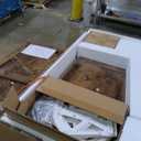 Nicetree Shoe Cabinet with 4 Flip Drawers, Freestanding Shoe Storage Cabinet with Metal Legs, Farmhouse Narrow Shoe Rack Cabinet for Entryway, Foyer, Hallway, Rustic Brown