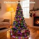 Star String Lights, 33ft 100 LED 8 Modes Star Fairy Lights Battery Operated Waterproof Indoor Outdoor for Bedroom Patio Party Wedding Tent Loft Bed Xmas Tree Decor, Multicolor