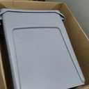 Rubbermaid Commercial Products SLIM JIM Plastic Rectangular Trash/Garbage Can/Bin with Venting Channels, 16 GAL, Gray, for Kitchens/Classrooms/Offices/Back of House