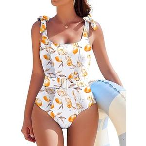AI'MAGE Women's One Piece Swimsuit 2025 Tummy Control Swimsuits Slimming Bathing Suits Belted Swim Suit Swimwear, Small AI'MAGE Women's One Piece Swimsuit 2025 Tummy Control Swimsuits Slimming Bathing Suits Belted Swim Suit Swimwear, Small