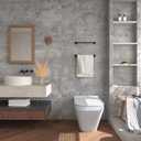 3yecao 16"×1181" 3D Extra Thick Large Size Light Grey Concrete Wallpaper Peel and Stick Industrial Gray Concrete Contact Paper Vinyl Matte Textured Faux Cement Wall Sticker for Bedroom Bathroom Walls