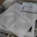 20 Inch Gold Caged Ceiling Fan with Light, Flower Chandelier Ceiling Fan with Lights Remote Control, Frower Crystal Fandelier 6 Speeds for Girl's Bedroom, Living Room