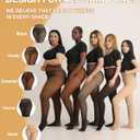 MERYLURE High Waist Fleece Lined Tights Women Plus Size, Fake Translucent Winter Warm Pantyhose Thick Thermal Leggings (5X-Large-6X-Large, Caramel)