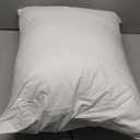 Amazon Basics Down Alternative Bed Pillows and Pillow Protector Case Set, Medium Density, Standard Size 26" x 20", Hypoallergenic, Microfiber, Washable, White, 2-Pack