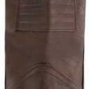 IUV Cowboy Boots For Men Wide Western Boot Traditional American Flag Retro Square Toe Country Work Boots, 12.5, Dark Brown