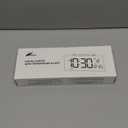 Netzu Alarm Clocks for Bedrooms, Digital Clock with Date Temperature and Weekday, Manual DST, Snooze, 2 Alarms, 4 Volumes for Living Room Home Bedside Desk (Black)