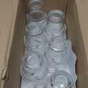 KEMORELA 6-Pack 24oz Glass Cups with Lids and Straws, Ribbed Textured Tumblers with Handle, Reusable Clear Drinking Glasses for Iced Coffee, Bubble Tea, Dishwasher Safe, Drinkware Set