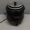 SYBO SB-6000 Commercial Grade Soup Kettle with Hinged Lid and Detachable Stainless Steel Insert Pot for Restaurant and Big Family, 10.5 Quarts, Black