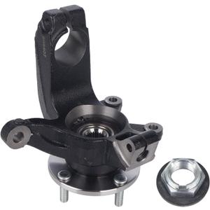 PAROD 698407 Front Left Steering Knuckle Assembly & Wheel Hub Bearing Fit for 2006 2007 2008 2009 2010 2011 Ford Focus, Driver Side