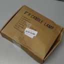 4 Pack-Electric Christmas Window Candle Lamp with Golden Plated Base, Flameless Taper Candles with C26 Clear Lights BulbPlug in Candles for Christmas Window, Weddings, Home Decor and Lighting