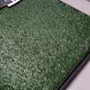 Powools Grass Pad for Dogs Potty - 3-Layer Reusable Dog Grass Pad with Tray, Washable Artificial Grasses Dog Potty Tray with Drainage Holes, Indoor & Outdoor Grass Pee Pad for Dogs, 30" x 20"