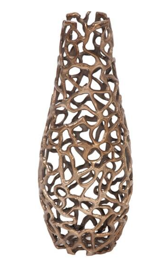 Allan Andrews Bronze Aluminum Decorative Branch Vase
