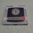 Taylor Battery Free Analog Scales for Body Weight, 330LB Capacity, Easy to Read Large 4.25-inch Dial, 10.3 x 10.6-inch Vinyl Mat Platform, Black