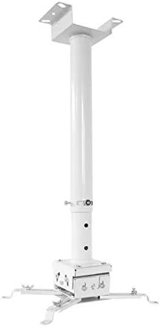 Projector Mount Stand Universal Projector Ceiling Mount or Wall Mount Bracket Holder for Most Projectors +-15° Tilt - 360° Rotatable - Height Adjustable Projector Ceiling Mount ( Color : White , Size