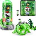 Robo Alive Dino DNA (Styracosaurus) by ZURU, Light up Dinosaur Toy, Surprise Unboxing