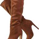 RF ROOM OF FASHION Women's Knee High Dress Boots (Regular Calf) 5
