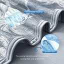 OMERAI Cooling Blanket King for Hot Sleepers, Breathable Summer Blanket Lightweight Blankets for Night Sweats, Double-Sided Cooling Effect Throw Blanket for Bed, 90"x108" Gray (Darkgrey)