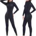 Dark Lightning Wetsuits for Men and Women, Mens/Womens Wet Suit for Cold Water, 3/2mm Wetsuit for Diving Surfing Snorkeling Kayaking Water Sports, Size: S