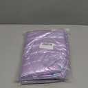 Pack of 2 Hiroyuki Iridescent Quilted Makeup Bag (LOVE, purple)