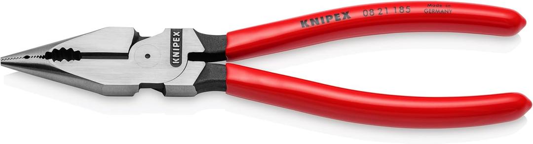 KNIPEX Tools 08 21 185 Needle-Nose Combination Pliers, 7-1/4"