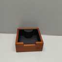 KNODOS Rosewood Espresso Knock Box Portafilter Tamping Stand with ShockAbsorbing Bar & NonSlip Design | Premium Dump Bin for Home Barista Stations