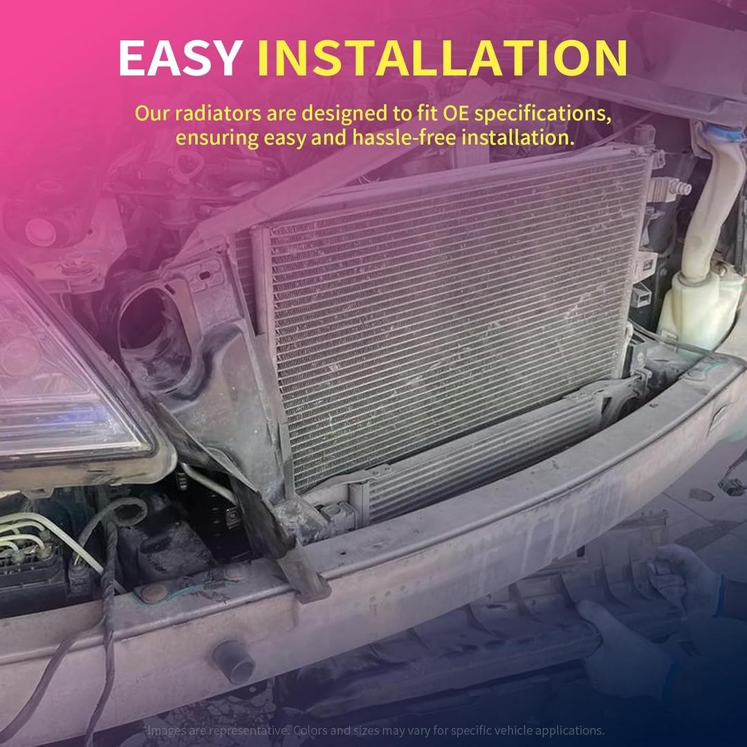 Air Conditioning A/C Condenser Compatible with Chevy Equinox 2.4L 2010-2015, Equinox 3.0L 2010-2012,Equinox 3.6L 2013-2015,GMC Terrain 2.4L 2010-2015,Terrain 3.6L 2013-2015 & More 20839794