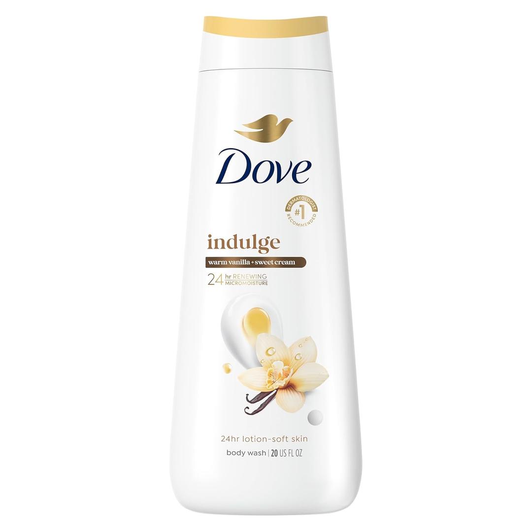 Dove Vanilla Body Wash for Deeply Moisturized & Hydrated Skin 20 FO