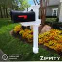 Zippity Outdoor Products ZP19013 Classica Mailbox Post, White