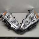Headlight Assembly Compatible with 2013 2014 2015 Nissan Altima Only fit 4 Door Driver and Passenger Side Chrome Housing Clear Lens