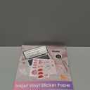 Koala Inkjet Printable Vinyl Sticker Paper for Inkjet Printer - 50 Sheets White Glossy Sticker Paper, Waterproof Sticker Printer Paper 8.5x11 Inch, Tear-Resistant, Removable