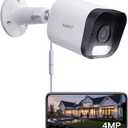 ARENTI 4MP Outdoor Security Camera Wired with Color Night Vision, Spotlight & Siren Alarm, AI Human Detection, IP65 Waterproof Surveillance, 2.4GHz WiFi Only