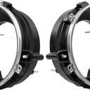 Headlights Bulbs Brackets Buckets, for 1997-2006 TJ Jeep Wrangler SE Base Sahara Unlimited Rubicon X AT Sport, Front Head Lights Bulbs Mounting Support Holder Buckets Pair Repalce 110383 110384