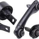 MOTOKU Rear Left and Right Trailing Arm Bushing Upper and Lower Control Arm Bushings Assembly Set for Honda CRX 1988-1991 Civic del Sol 1993-1997 Civic 1988-2000