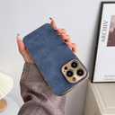 Generic Luxury Leather Nonslip Phone case (iPhone 13 pro (Blue))