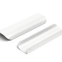 goldenwarm 10 Pack Kitchen Cabinet Handles 5 Inch White Finger Pulls for Cabinets Edge Pulls Kitchen Hardware for Dresser Drawers, Aluminum Alloy