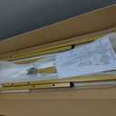 MAJARO Small Modern Console Table for Entryway, Tempered Glass with Metal Frame Sofa Table for Living Room, Hallway, Office (Single-Layer, Gold)