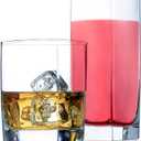 Le'raze Everyday Drinking Glasses Set of 8 Drinkware Kitchen Glasses for Cocktail, Iced Coffee, Beer, Ice Tea, Wine, Whiskey, Water, 4 Tall Highball Glass Cups & 4 Short Old Fashioned.