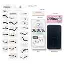 4 x UUUUU. Semi Cured Gel Nail Strips - [by Tattooist Doy], UV Nail Stickers Compatible with All Nail Lamps, U-Curve for Perfect Fit, Includes 2 Prep Pads, Nail File, and Wood Stick