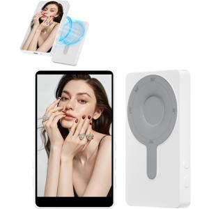 Magnetic Phone Vlog Selfie Monitor Screen,Back Camera Selfie Monitor with Bluetooth Remote Control,1080P Wireless Recording,for Selfie Vlog Live Broadcast,Compatible with iPhone and Android System