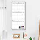36" x 18" Vertical 3 Month Whiteboard Calendar Dry Erase for Wall