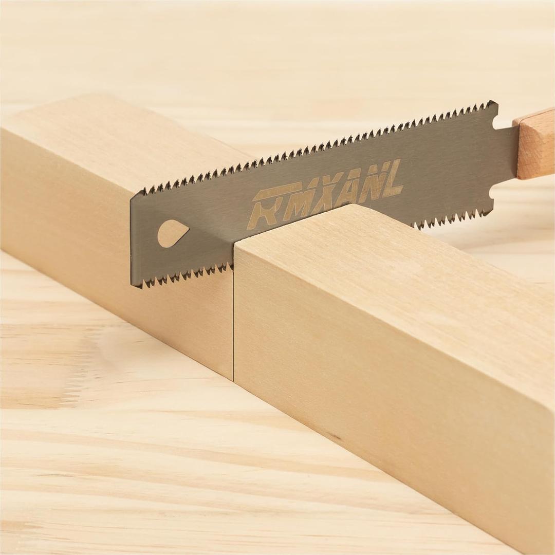 Hand Saw for Wood Cutting with Double Edges, Flush Cut Saw Sharp and Light Woodworking Tools Gifts for Women and Men Father's Day Ideal Gift (1)