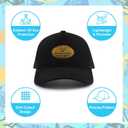 Mesh Toddler Baseball Cap, Adjustable Breathable Sun Hat for Kids | Breathable mesh back, soft cotton polyester fabric, rear adjustable closure, sizes 0-8T for daily outdoor wear (Black)