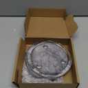 Clear Glass Candle Holder4" Glass Coaster Holder Small Round Candle Plate for Pillar Candle2 Pack